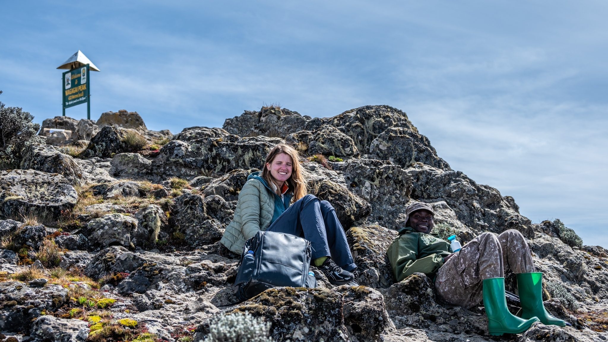 Mountain climbing in Uganda